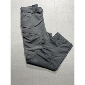 The North Face Gray Convertible Zip-Off Cargo Pants Hiking Mens Size M